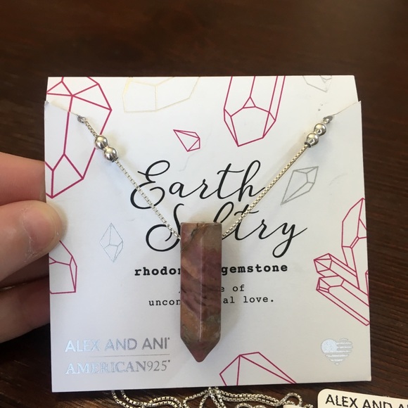 Alex and ani rhodonite gemstone necklace - Picture 2 of 5